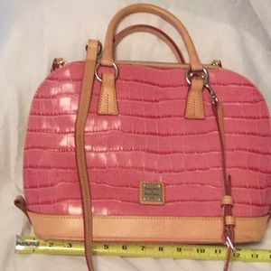 Dooney and Bourke Pink Embossed Leather Bag.